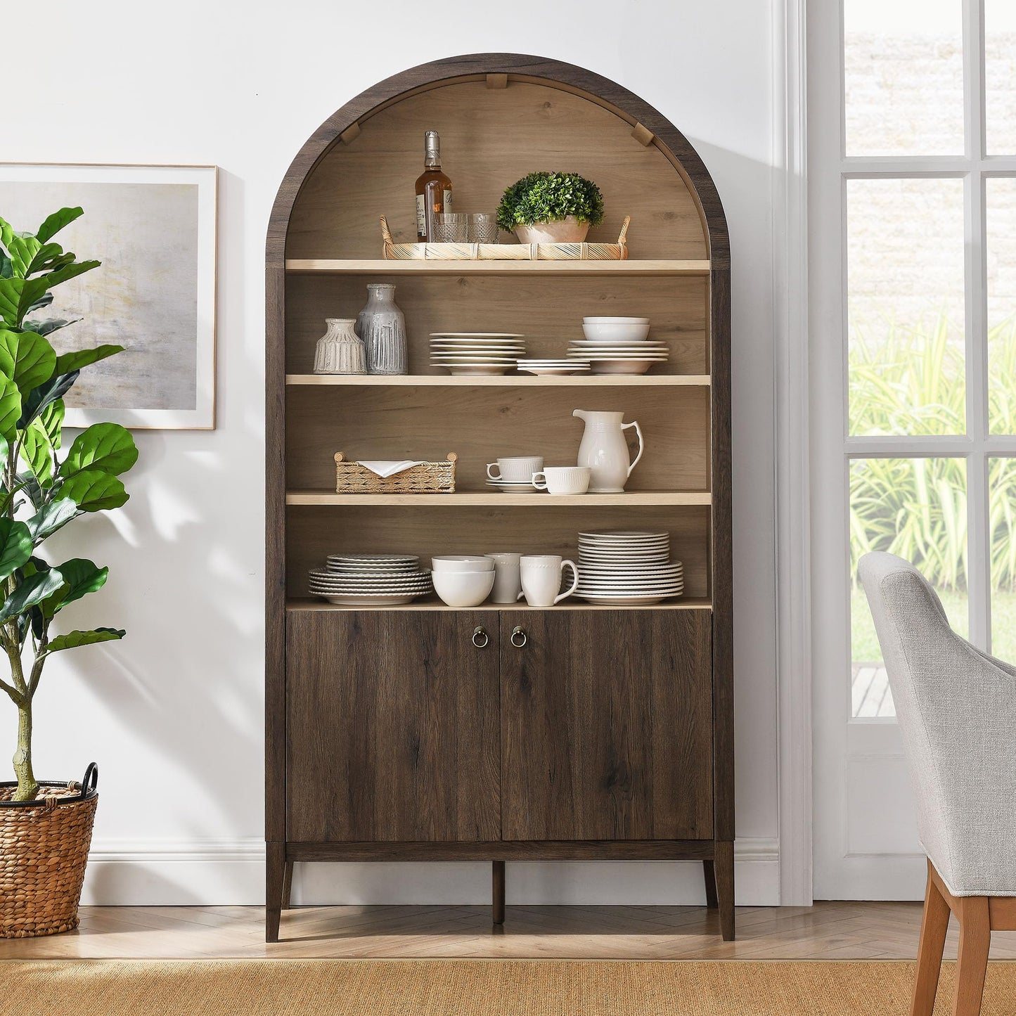 Arched Display Cabinet