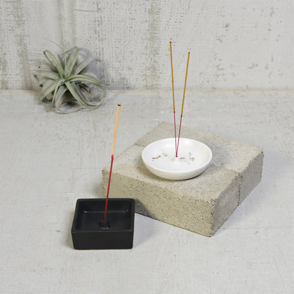 Luna Incense Holder — Matte White — HomArt
