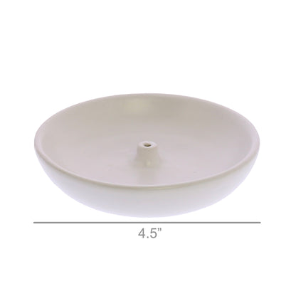 Luna Incense Holder — Matte White — HomArt