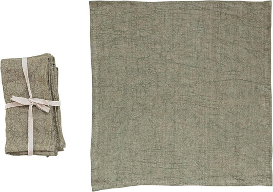Creative Co-Op  Linen Napkin Set