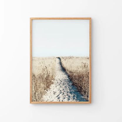 Calm Beach Wall Art Print — frame and size preview 8