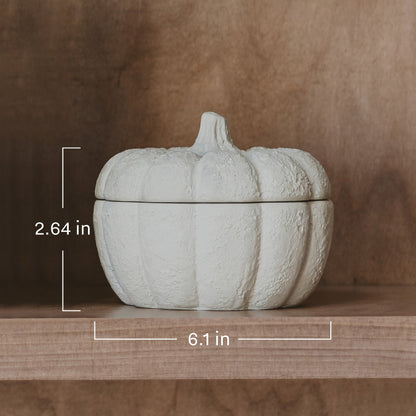 Dimensions of the cement pumpkin jar candle