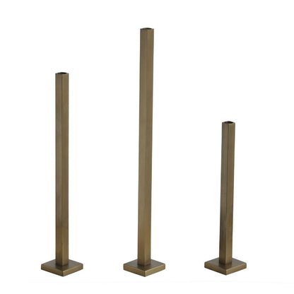 Brass Square Iron Candle Holders