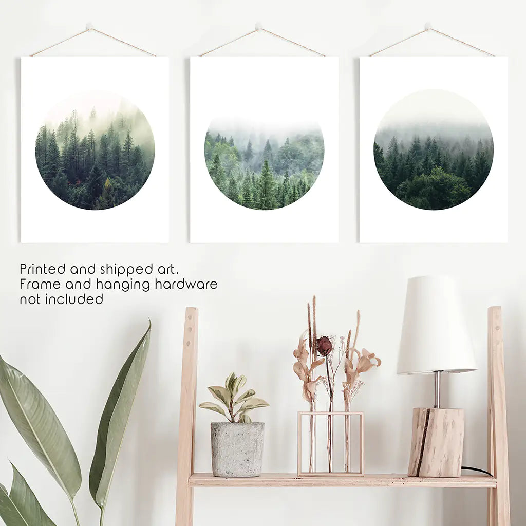 Nordic Forest Circle Set — frame and size preview 10