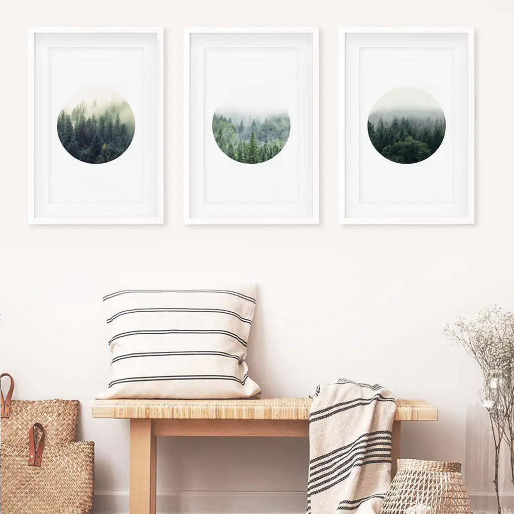 Nordic Forest Circle Set — frame and size preview 6