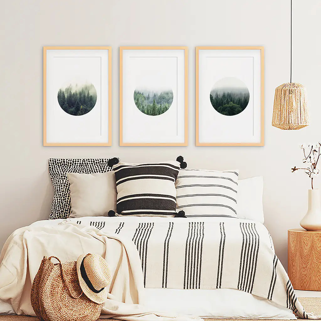 Nordic Forest Circle Set — frame and size preview 7