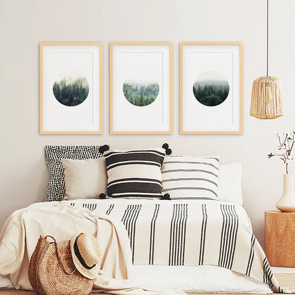 Nordic Forest Circle Set — frame and size preview 7