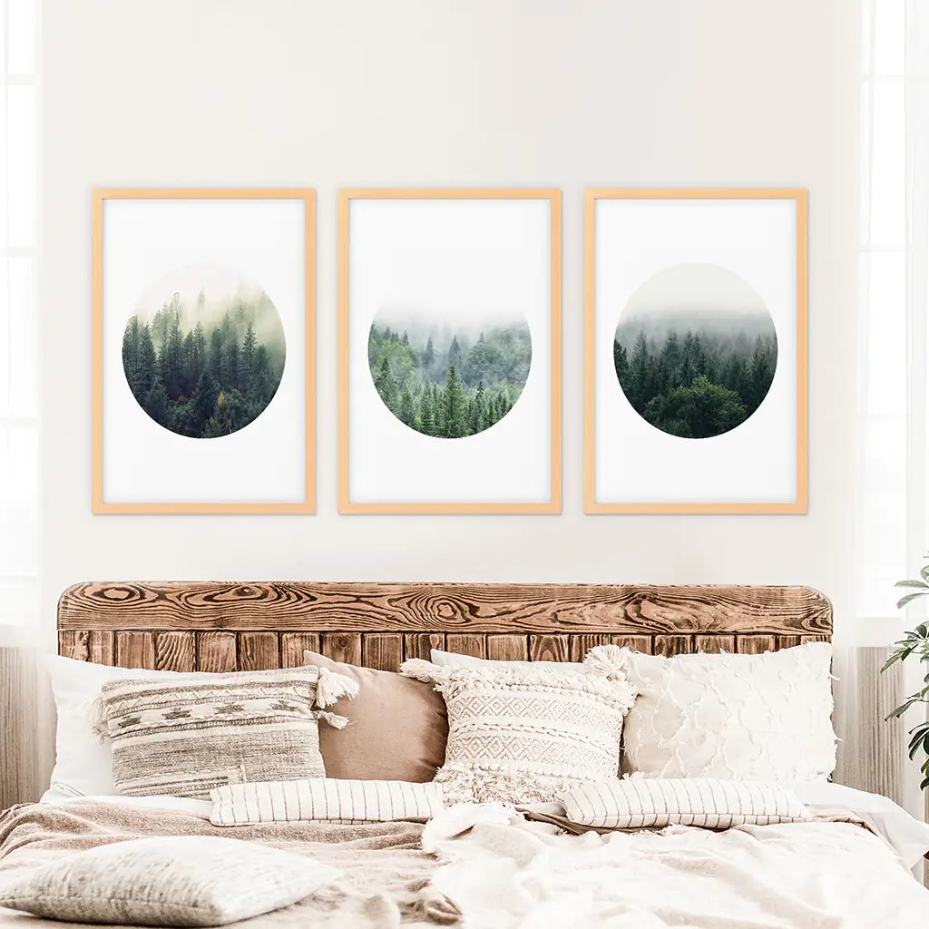 Nordic Forest Circle Set — frame and size preview 8