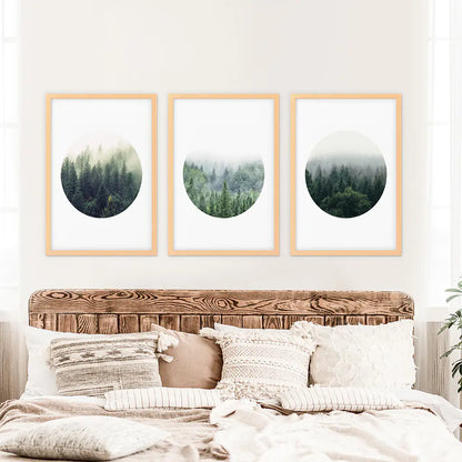 Nordic Forest Circle Set — frame and size preview 8