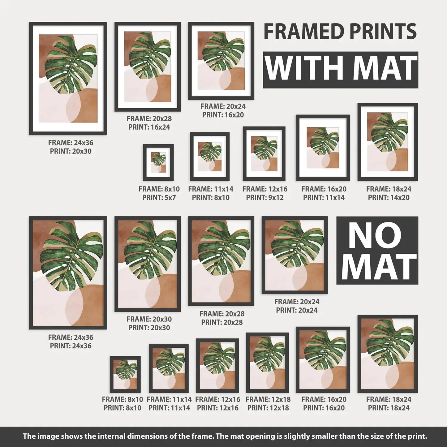 Nordic Forest Circle Set — frame and size preview 13