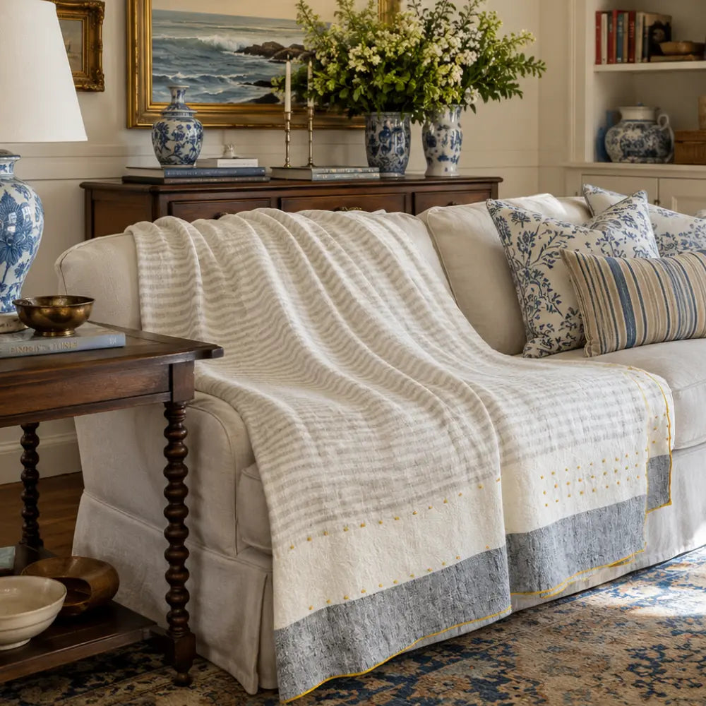 Ivory Throw Blanket