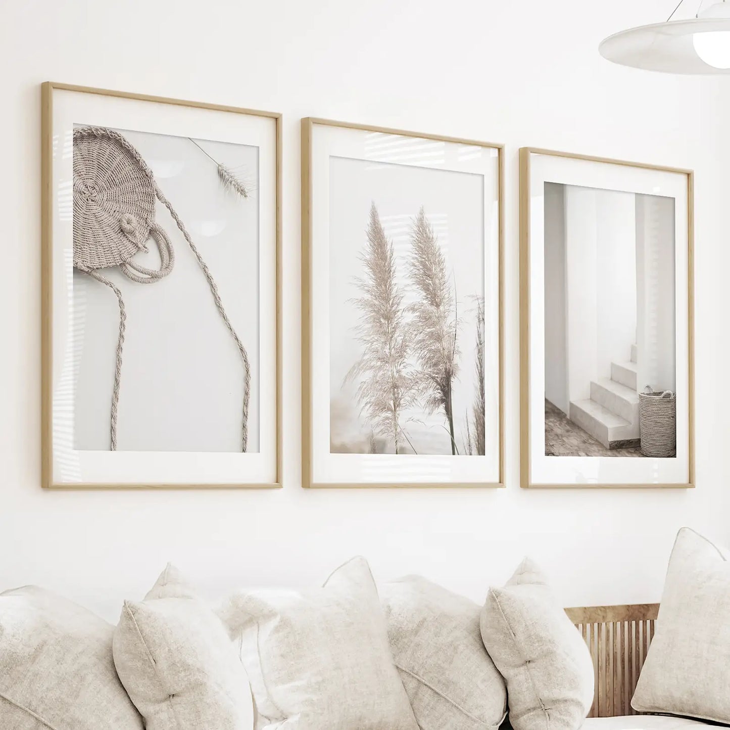 Natural Tones Pampas Grass Set — frame and size preview 2