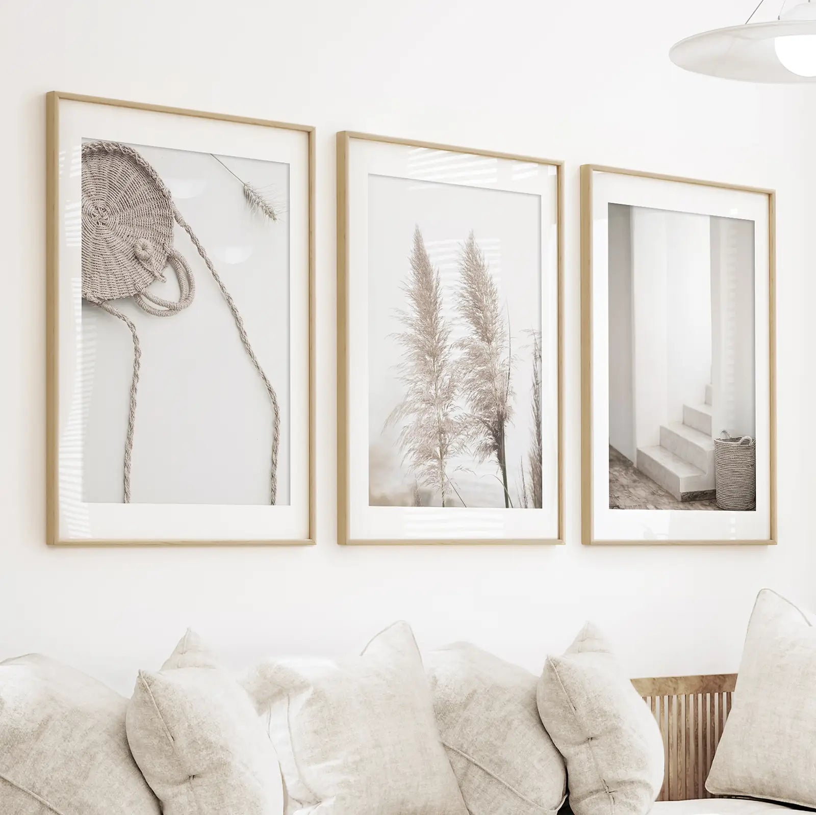 Natural Tones Pampas Grass Set — frame and size preview 2
