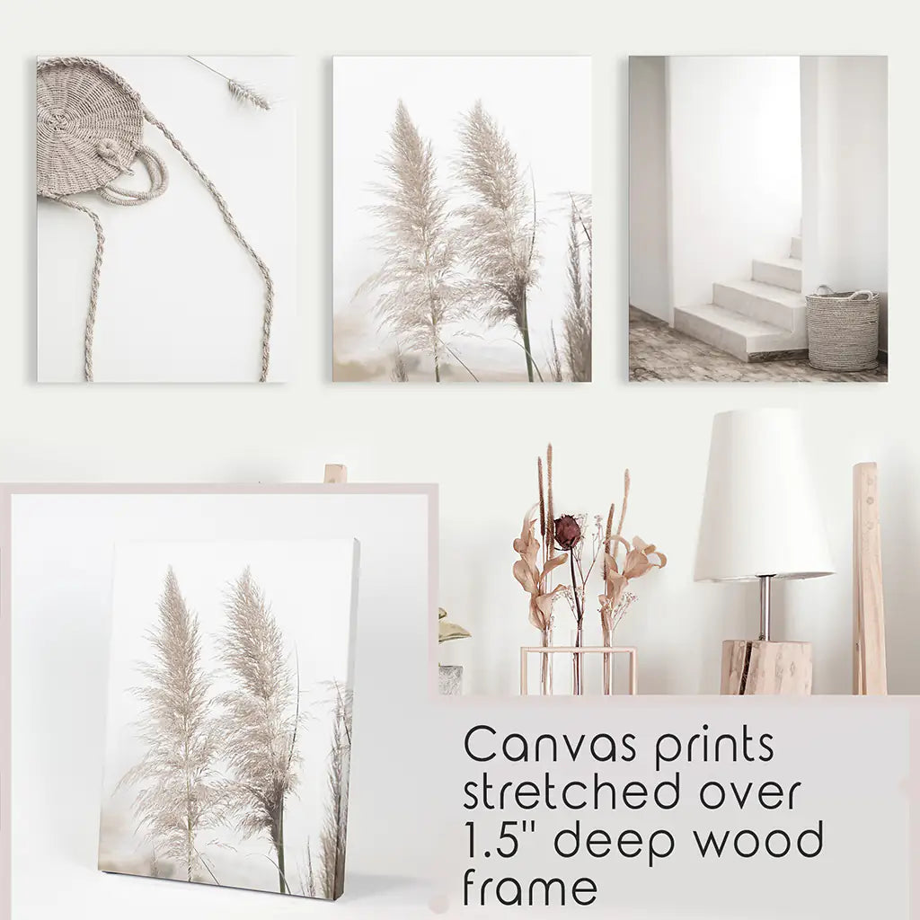 Natural Tones Pampas Grass Set — frame and size preview 9