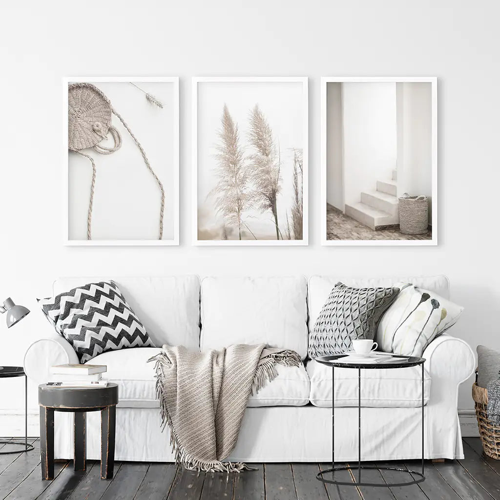 Natural Tones Pampas Grass Set — frame and size preview 3