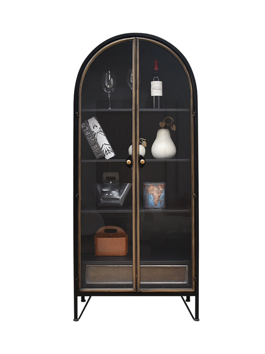 Black Arched Cabinet