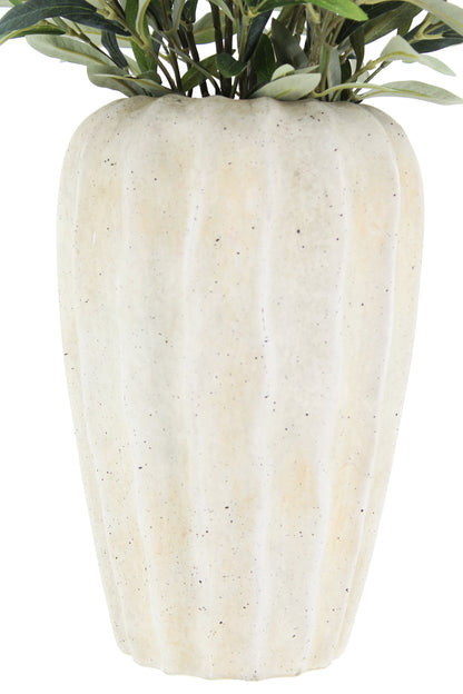 30" Faux Olive Arrangement in Artisan Vase