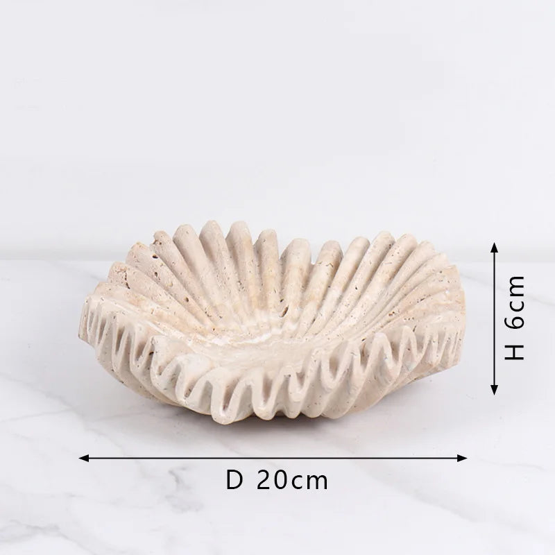 Marble Ruffle Tray
