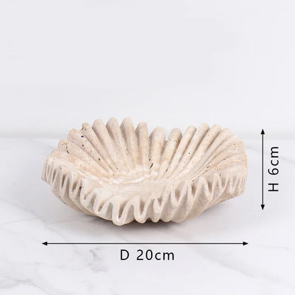 Marble Ruffle Tray