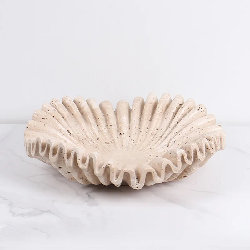 Marble Ruffle Tray