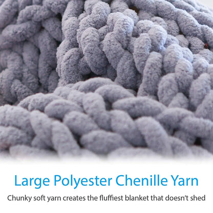 Chenille Knit Throw