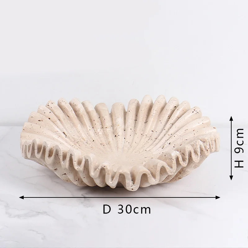 Marble Ruffle Tray