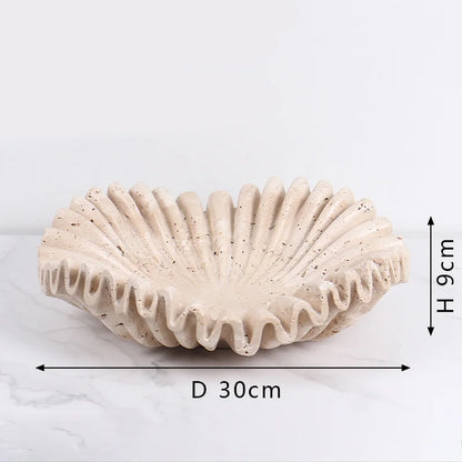 Marble Ruffle Tray