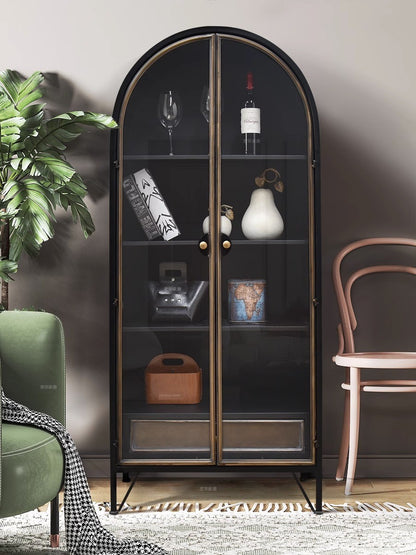 Black Arched Cabinet