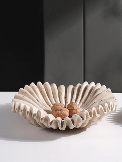 Marble Ruffle Tray