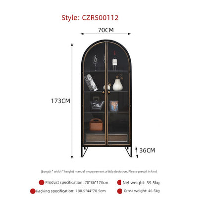 Black Arched Cabinet