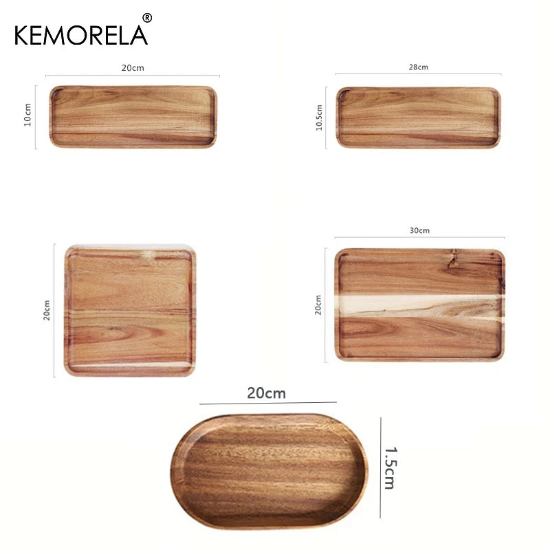 Acacia Wood Trays