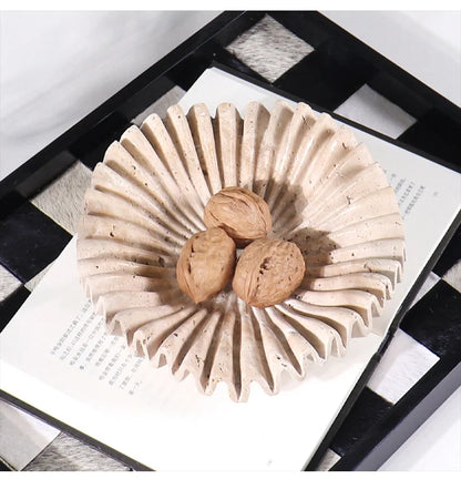 Marble Ruffle Tray