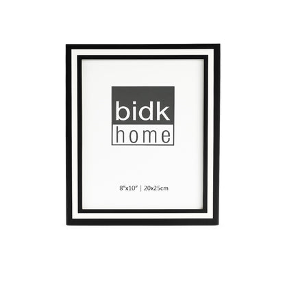 Line Frame, Black & White by BIDKhome — 8 × 10