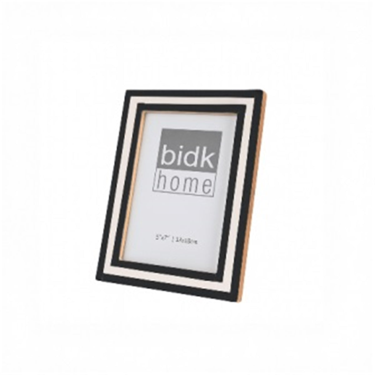 Line Frame, Black & White by BIDKhome — 5 × 7, angle