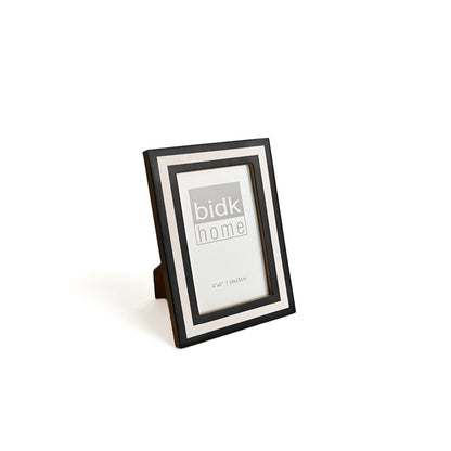 Line Frame, Black & White by BIDKhome — 4 × 6, angle