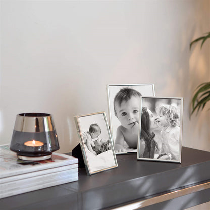 Niko Silver Frame by BIDKhome — on a console
