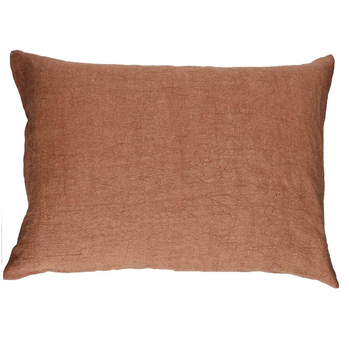 Alpha Basics Linen Lumbar Pillow — Cinnamon by Pomax