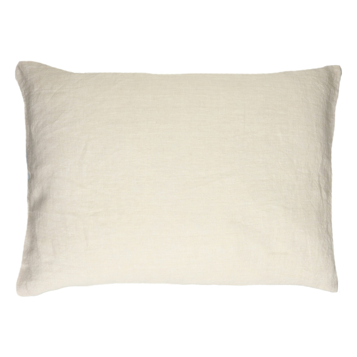 Alpha Basics Linen Lumbar Pillow — Ivory by Pomax