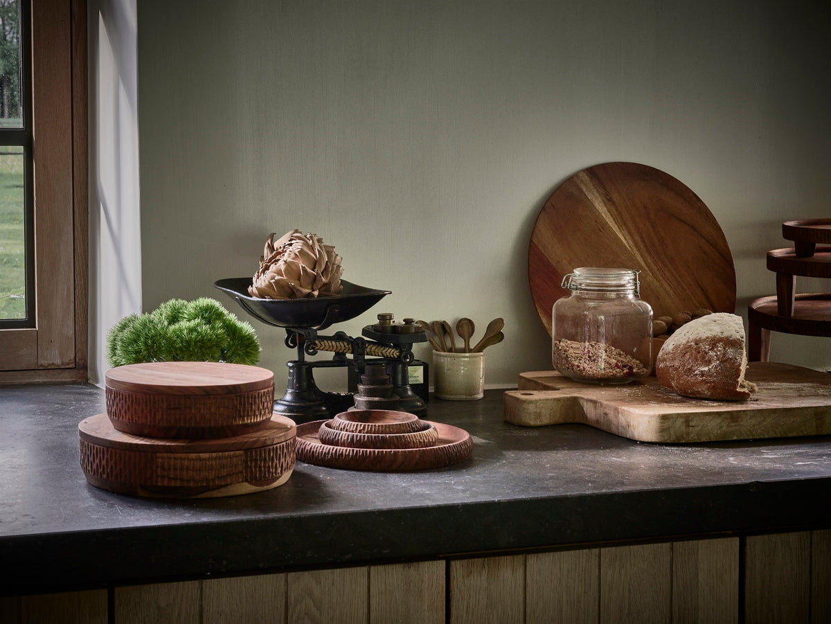 Hommage Carved Acacia Bowl — Large by Pomax
