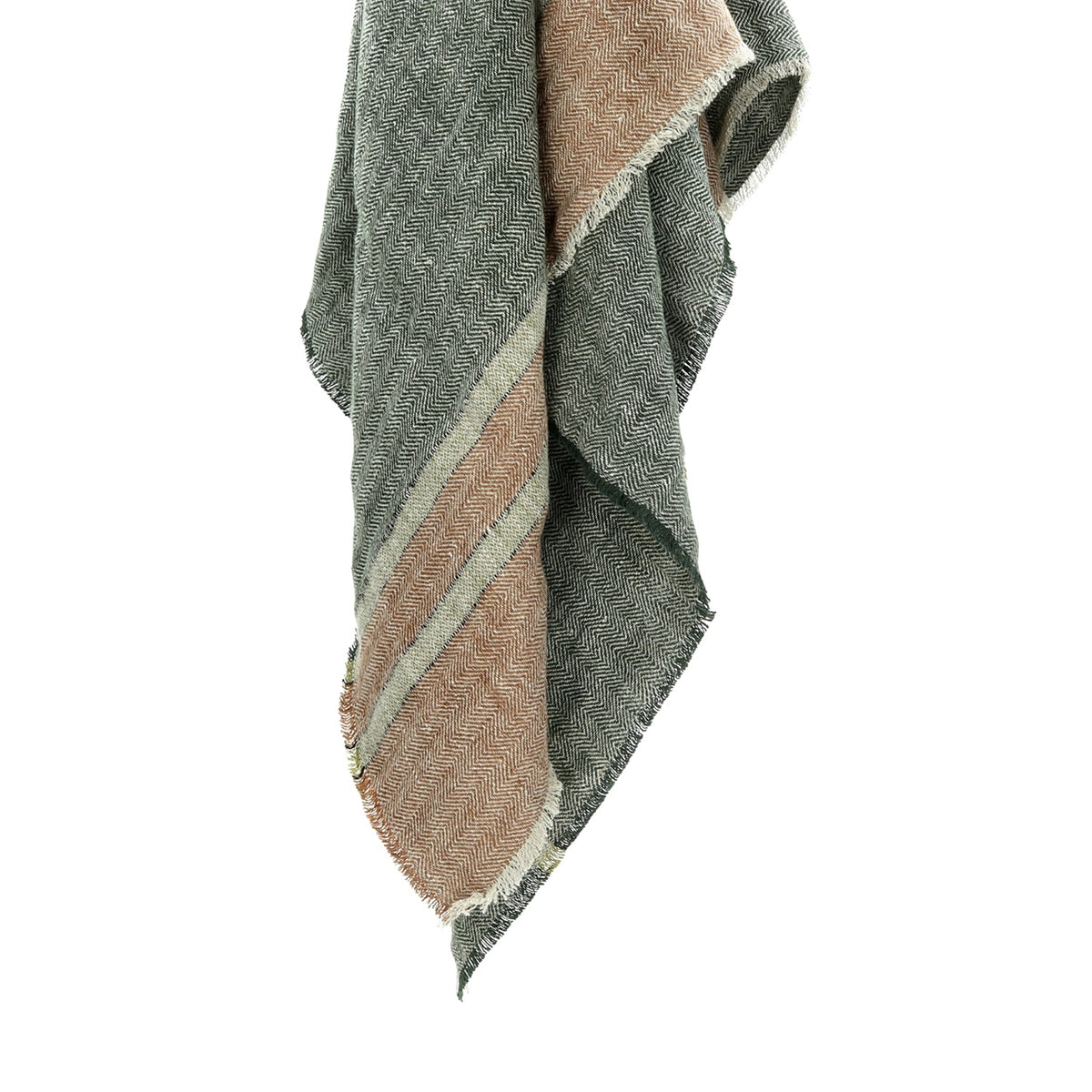 Brunello Striped Linen Throw by Pomax