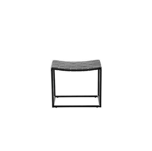Soho Woven Leather Stool by Muubs