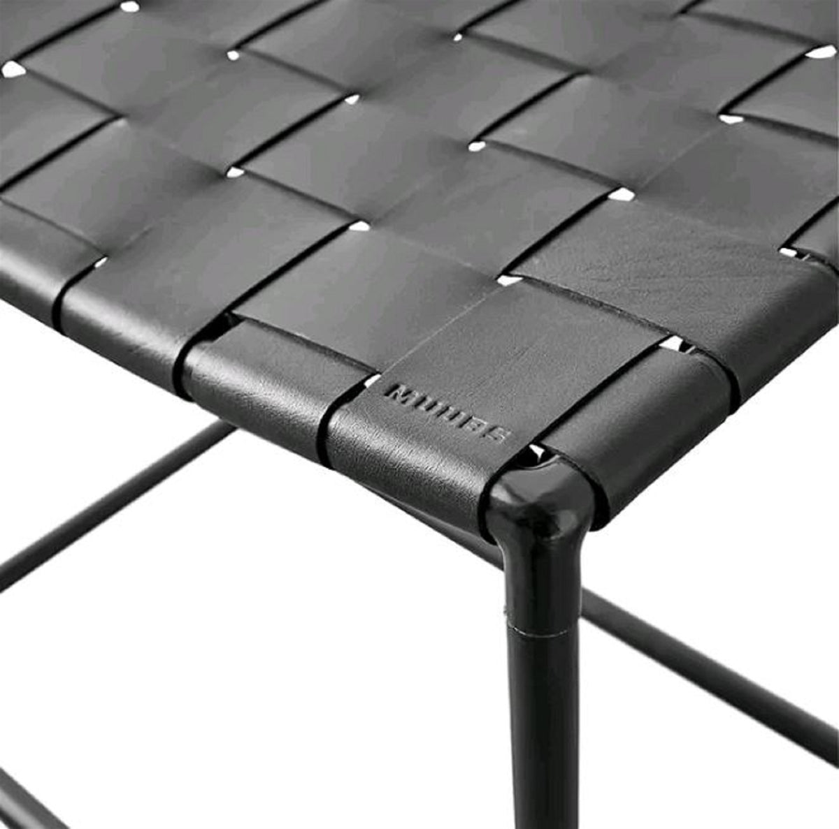 Soho Woven Leather Stool by Muubs — woven seat