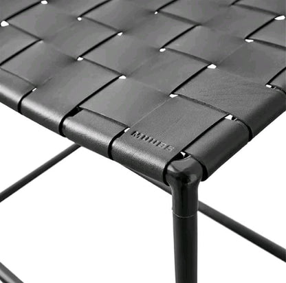Soho Woven Leather Stool by Muubs — woven seat