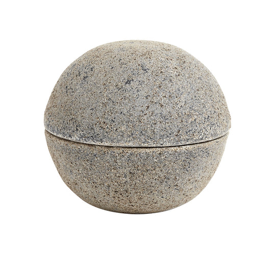 Stain Lidded Terracotta Jar by Muubs