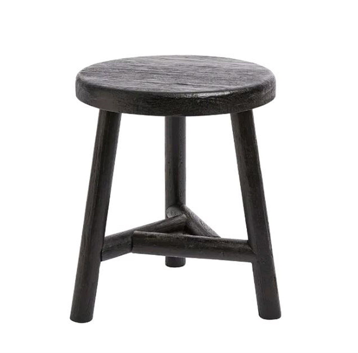 Benji Teak Stool — Black by Muubs