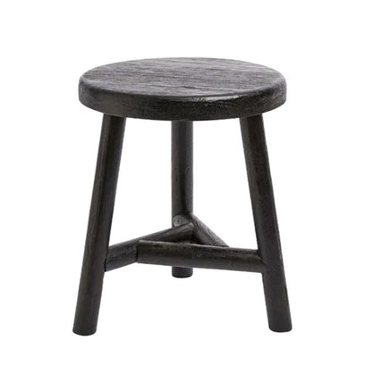 Benji Teak Stool — Black by Muubs