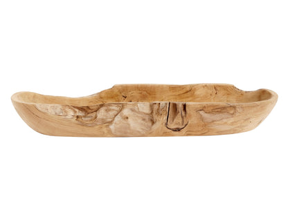 Rustic Oval Teak Bowl by Muubs