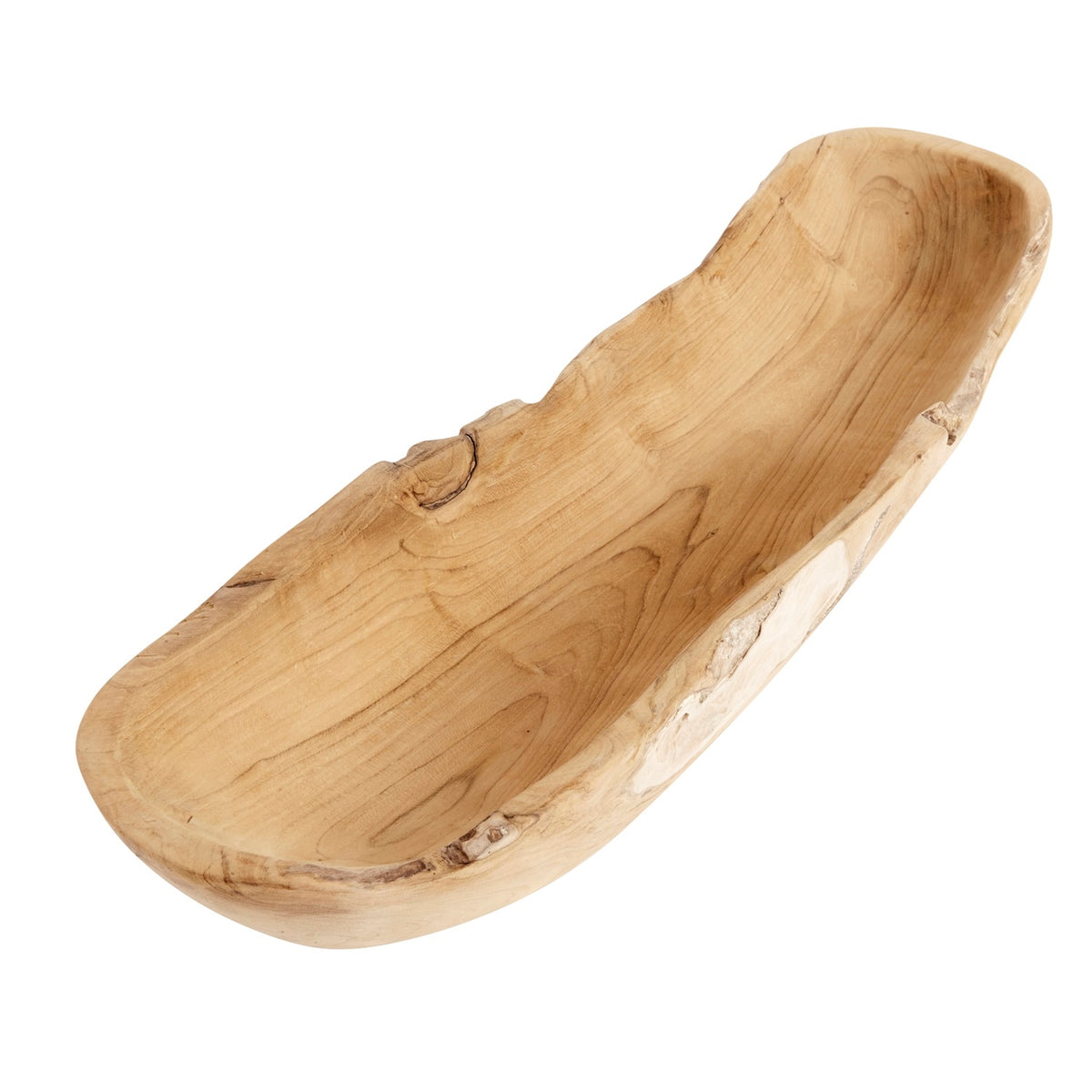 Rustic Oval Teak Bowl by Muubs