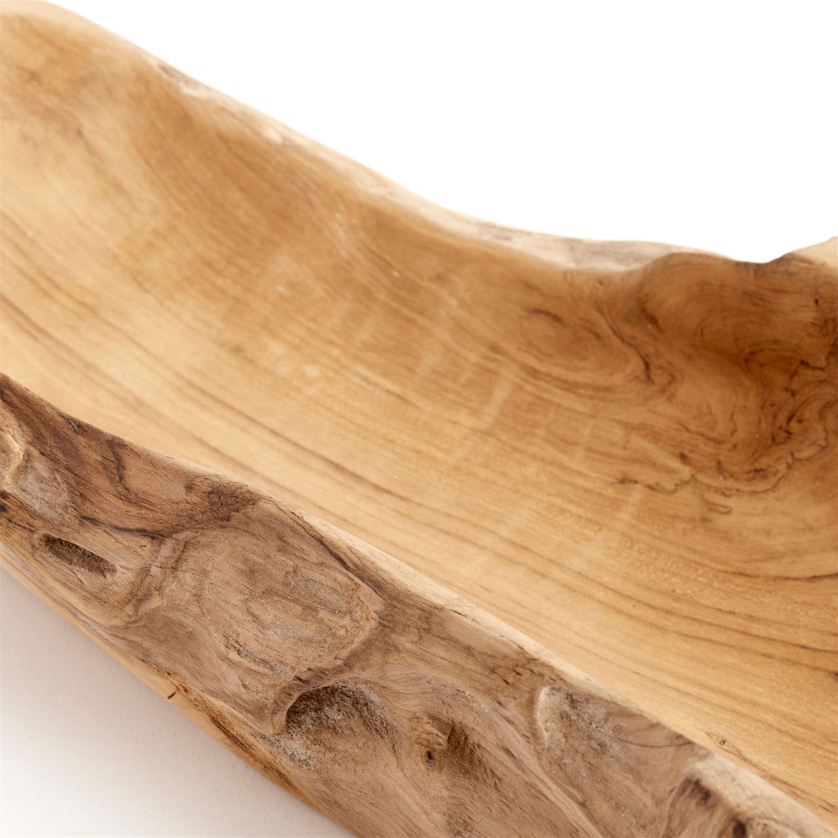 Rustic Oval Teak Bowl by Muubs