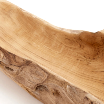 Rustic Oval Teak Bowl by Muubs